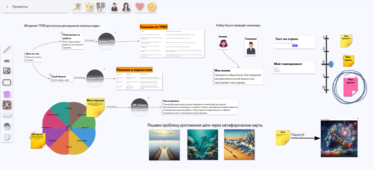 Психологи работают на онлайн доске